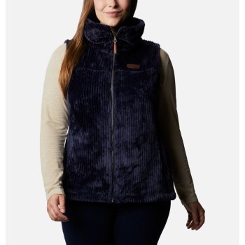 Columbia Gilet Dames, Fire Side Sherpa Plus Size Donkerblauw Strepen, 75XIEPUHL